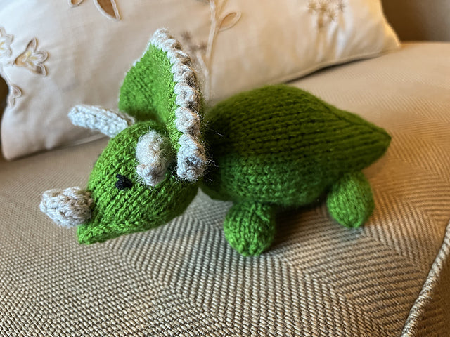 Reversible Dino Knitting Pattern