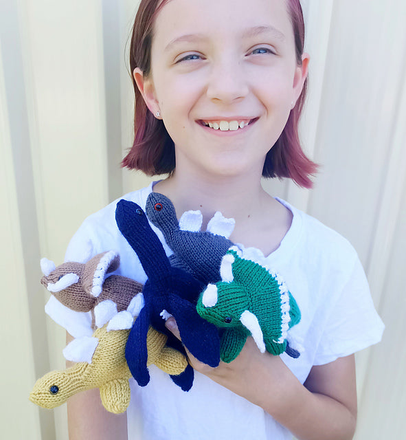 Reversible Dino Knitting Pattern