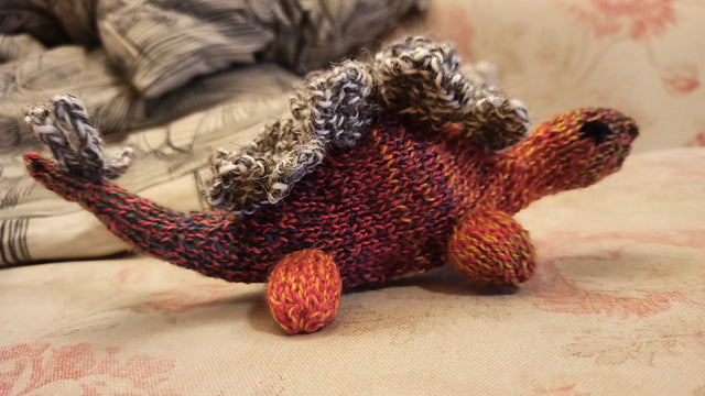 Reversible Dino Knitting Pattern